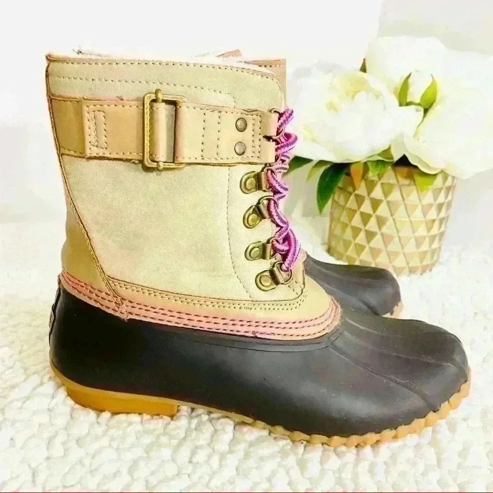 ESpirit Girls Rubber Rain‎ Winter Duck Boots Size 3M